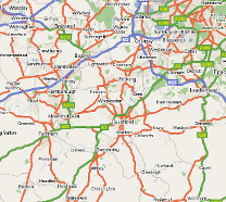 Map of Surrey