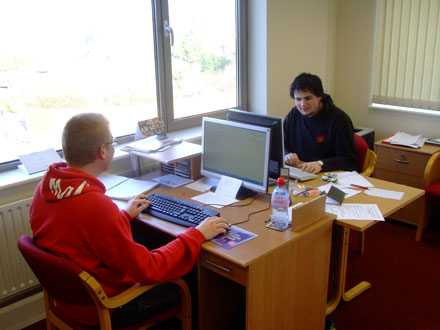 Jamie (Marketting) and Stuart (Developer)
